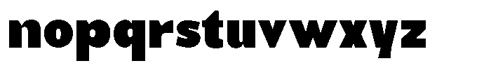 Benota Black Font LOWERCASE