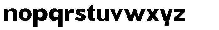 Benota Bold Font LOWERCASE