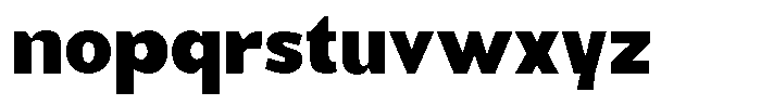 Benota Extra Bold Font LOWERCASE