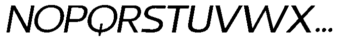 Benota Italic Font UPPERCASE