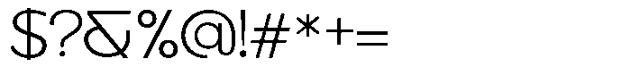 Benota Light Font OTHER CHARS