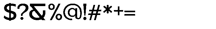 Benota Medium Font OTHER CHARS