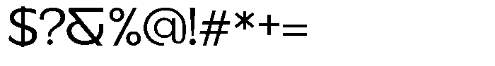 Benota Regular Font OTHER CHARS