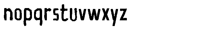 Bensin Rustic Regular Font LOWERCASE
