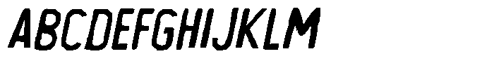 Bensin Rustic Slant Font UPPERCASE