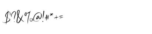 Bension Signature Font OTHER CHARS