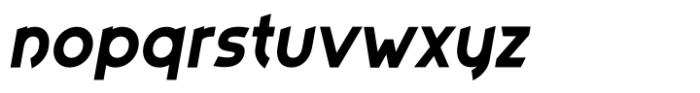 Bent Sans Black Italic Font LOWERCASE