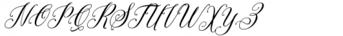 Bentara Script Italic Font UPPERCASE