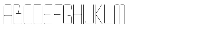 Bentband Thin Font UPPERCASE
