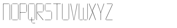 Bentband Thin Font UPPERCASE