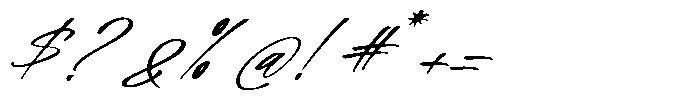 Benthisa Italic Font OTHER CHARS