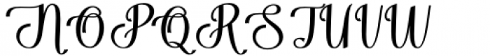 Benthura Script  Regular Bold Font UPPERCASE