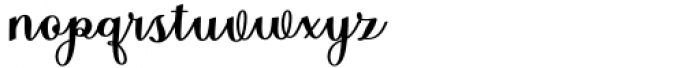 Benthura Script  Regular Bold Font LOWERCASE