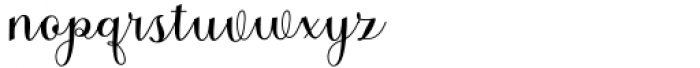 Benthura Script Regular Font LOWERCASE
