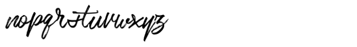 Bentley Script Font LOWERCASE