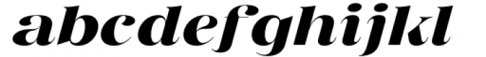 Bentoga  Bold Italic Font LOWERCASE