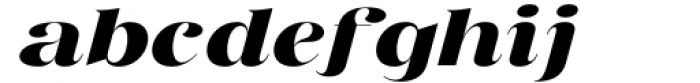 Bentoga  Extra Bold Italic Font LOWERCASE