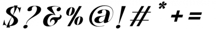 Bentoga  Regular Italic Font OTHER CHARS