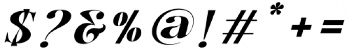 Bentoga  Semi Bold Italic Font OTHER CHARS