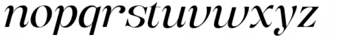 Bentoga  Thin Italic Font LOWERCASE