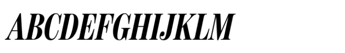 Benton Modern Display Compressed Bold Italic Font UPPERCASE