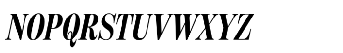 Benton Modern Display Compressed Bold Italic Font UPPERCASE