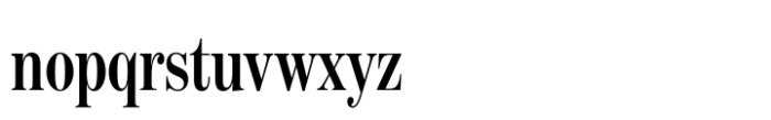 Benton Modern Display Compressed Semi Bold Font LOWERCASE