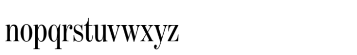 Benton Modern Display Compressed Font LOWERCASE