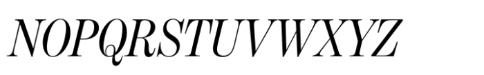Benton Modern Display Condensed Italic Font UPPERCASE