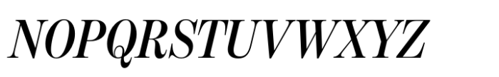Benton Modern Display Condensed Semi Bold Italic Font UPPERCASE