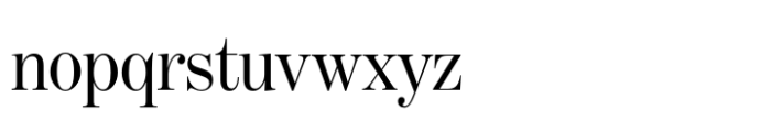 Benton Modern Display Condensed Font LOWERCASE