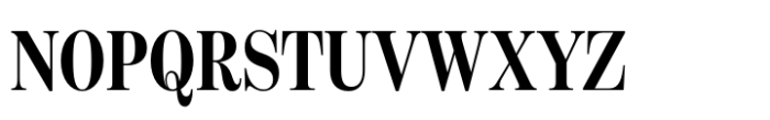 Benton Modern Display Extra Condensed Bold Font UPPERCASE