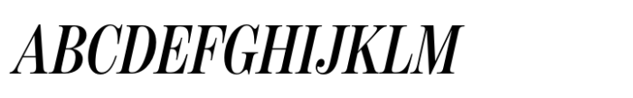 Benton Modern Display Extra Condensed Semi Bold Italic Font