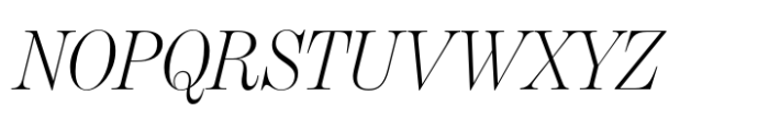 Benton Modern Display Light Italic Font UPPERCASE