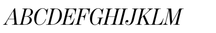 Benton Modern Display Regular Italic Font UPPERCASE