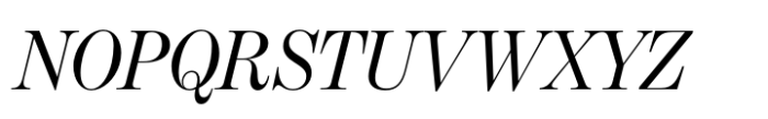 Benton Modern Display Regular Italic Font UPPERCASE