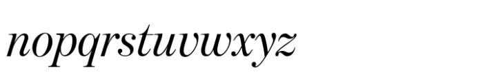 Benton Modern Display Regular Italic Font LOWERCASE