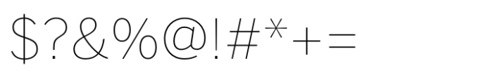 Benton Sans Pro Thin Font OTHER CHARS