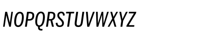 Benton Sans Std Compressed Regular Italic SC Font LOWERCASE