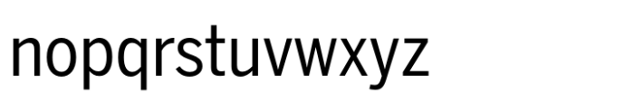 Benton Sans Std Condensed Regular Font LOWERCASE