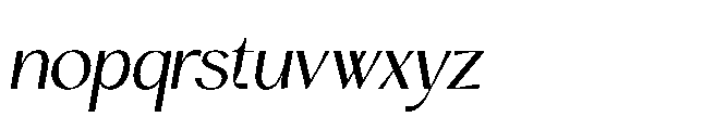 Beone Sans Italic Font LOWERCASE