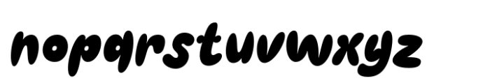 Beonty Italic Font LOWERCASE