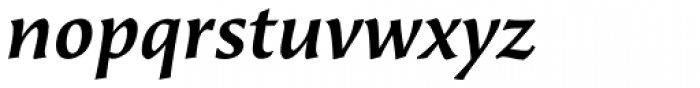 Beorcana Pro Medium Italic Font LOWERCASE