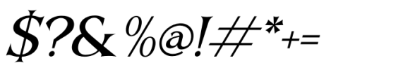 Beqiner Italic Font OTHER CHARS