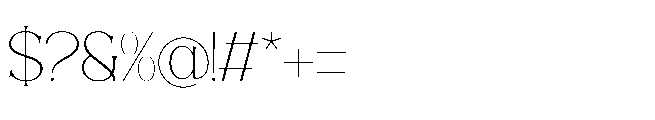 Bequta Regular Font OTHER CHARS