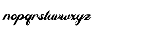 Berdy Danilla Regular Font LOWERCASE