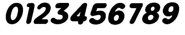 Bereh Rounded Black Italic Font OTHER CHARS