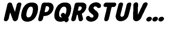 Bereh Rounded Black Italic Font UPPERCASE