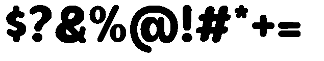 Bereh Rounded Black Font OTHER CHARS