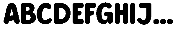 Bereh Rounded Black Font UPPERCASE